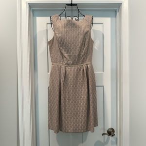 WHBM Cream sleeveless dress